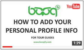 How to add your personal profile info